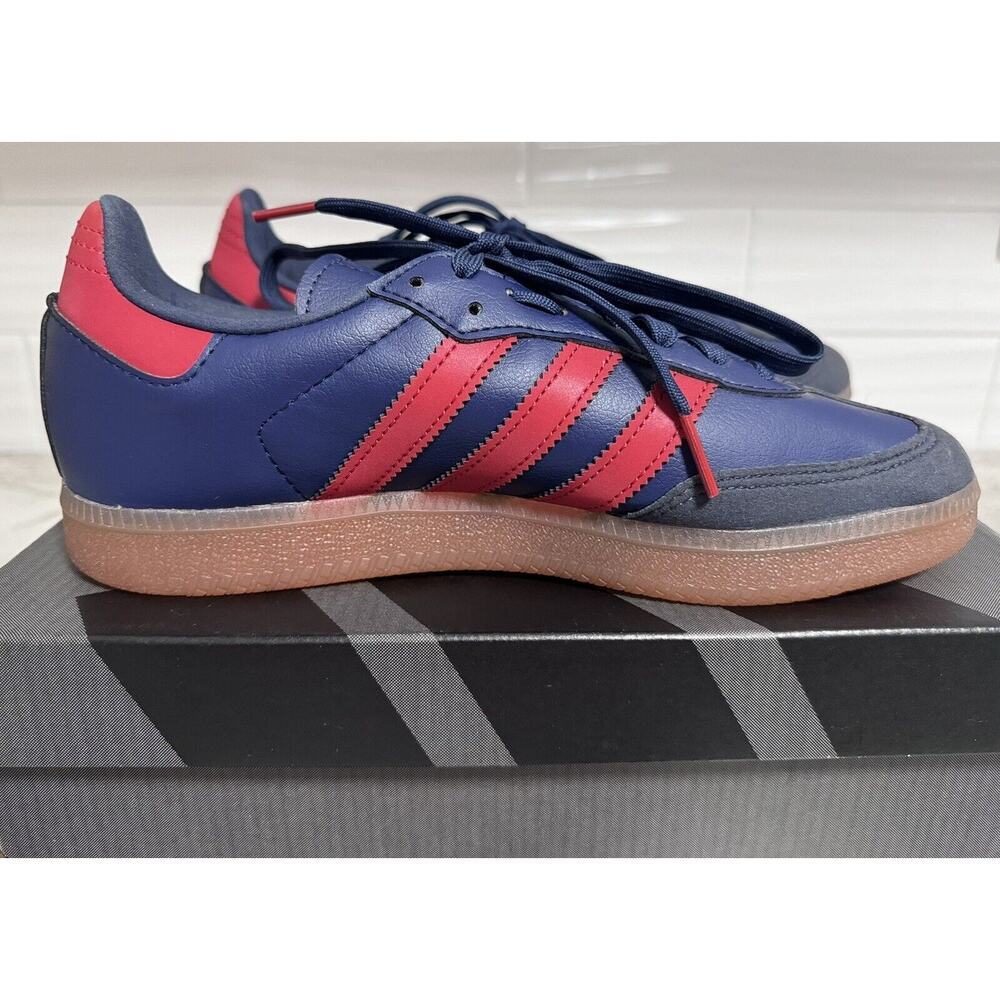 Adidas Velosamba Cycling Shoes Size 7 Mens 8 Womens Red Navy Blue NO BOX - Picture 4 of 10